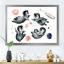 Mignon petit pingouin III - art sur toile pour enfants