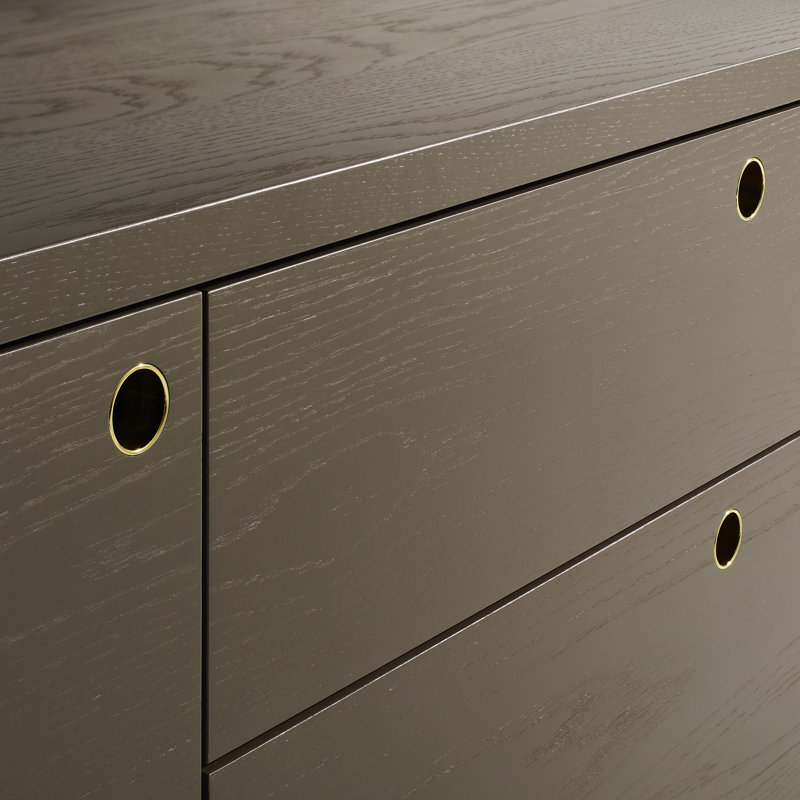Peek 70'' W Solid Wood Sideboard, Dark Olive