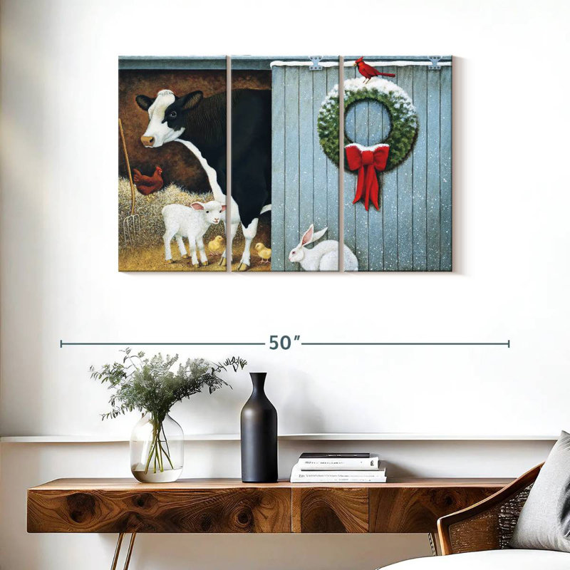 Lelend Christmas Morning, 24" H x 38" W