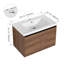 Meuble-lavabo de 30 po avec comptoir en résine, 2 portes, durable et résistant aux égratignures pour les salles de bain modernes-911987300-911987298