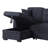 Sectional Sofa Bed, Dark Blue