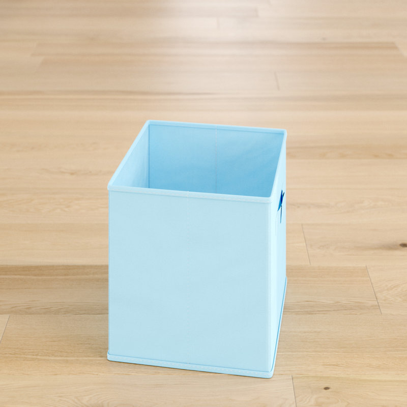 Rebrilliant Fabric Decorative Bin, 27cm H x 21.5cm W x 24.5cm D, Sky Blue