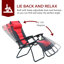 Chaise inclinable zéro gravité avec coussin-60308134