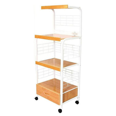 Chariot de cuisine en bois massif Theresa