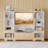 Aaronda 70.7" W x 51.1" H Bookcase 4 Tier 9 Cube Bookshelf with Drawers Horizontal Toy Storage Organizer-935273912