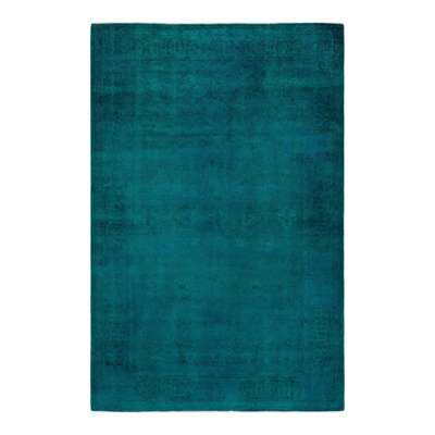 Tapis unique noué à la main Osbaldo - vert