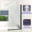 Mahler 1400mm H Pivot Semi-Frameless Tub Door with Clear Glass-1191123463-1191123460-1191123576