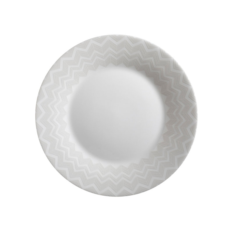 Zig Zag Bone China Salad/Dessert Plate