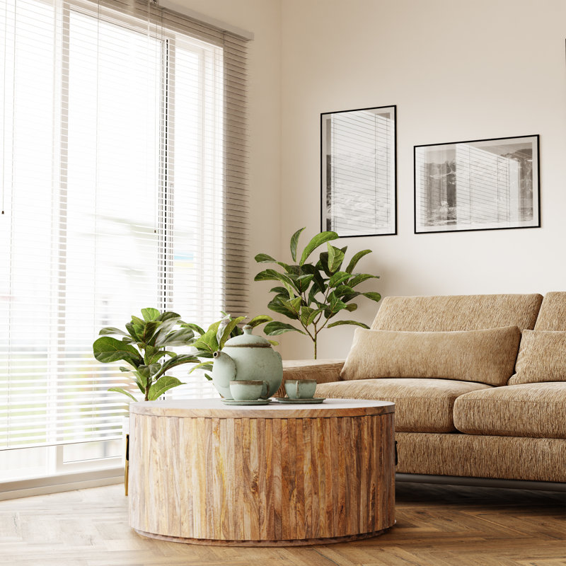 Table basse Geneieve, Marron clair