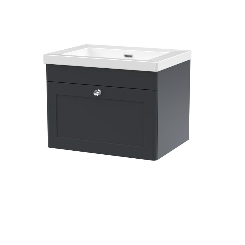 Classique Bathroom Vanity, Soft Black, 61.3 cm W