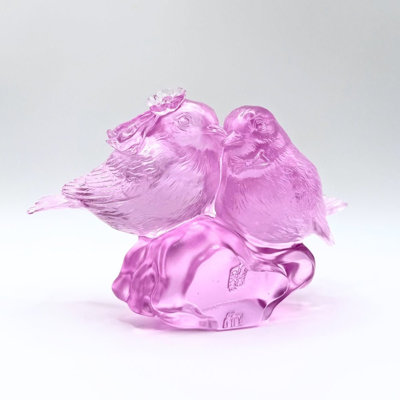 LIULI Crystal, Bird Sculpture | Our Happiness