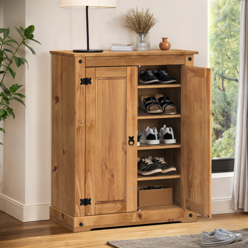 Bayhills Rectangle Accent Cabinet, Brown, Black