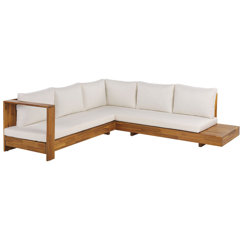 Trindle Solid Wood 5 - Person Seating Group with Cushions
