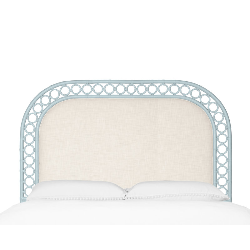 Tête de lit Solana, Très grand lit, Bleu clair