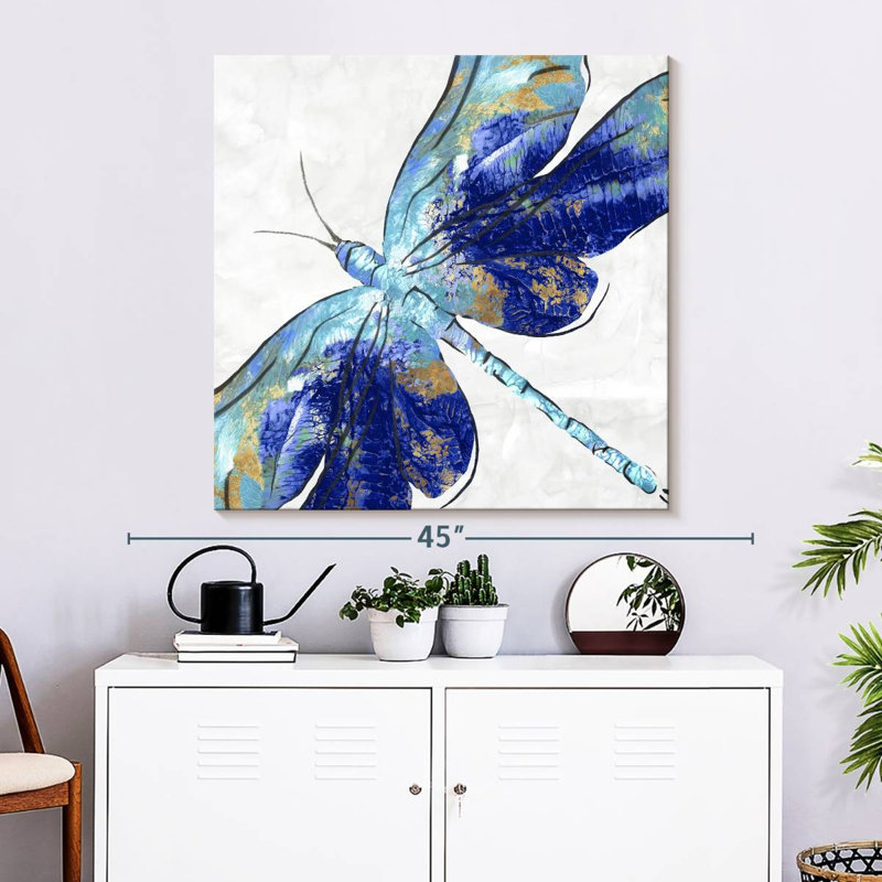 Brampt Blue Dragonfly, 33" H x 33" W
