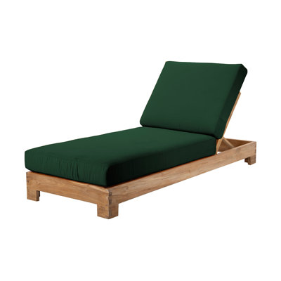 2 chaises longues d'extérieur en teck Pacific