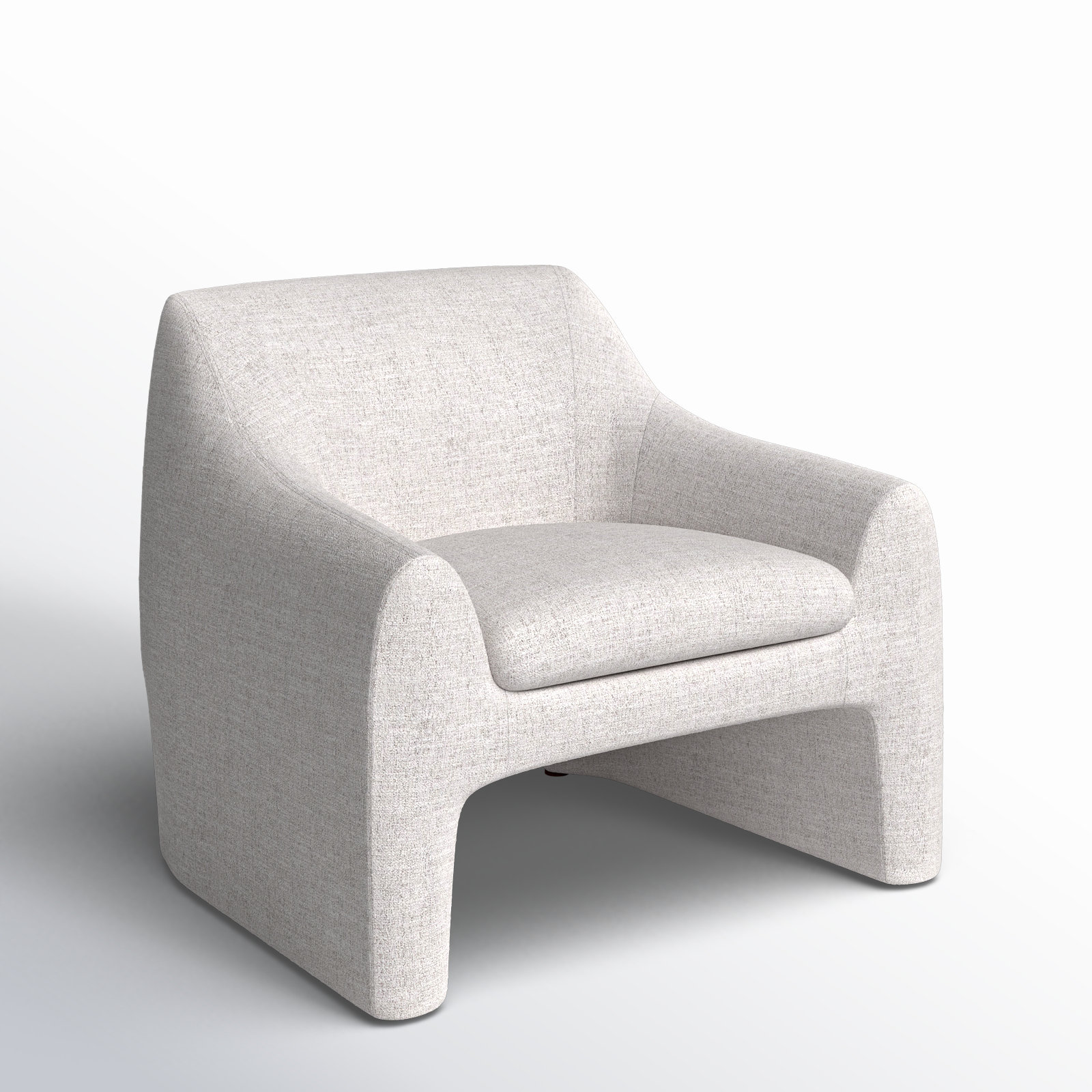 Addi Upholstered Armchair, Nathan Wheat Tweed