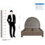 Colaluca Upholstered DE Size - 140 X 190 Cm Bed