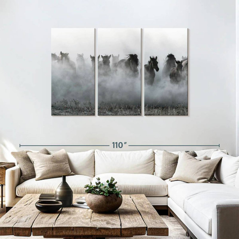 Brampt Turkish Horses, 48" H x 74" W