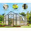 Serre d'extérieur en polycarbonate 12 po x 13,5 po x 9 pi Grower's Haven