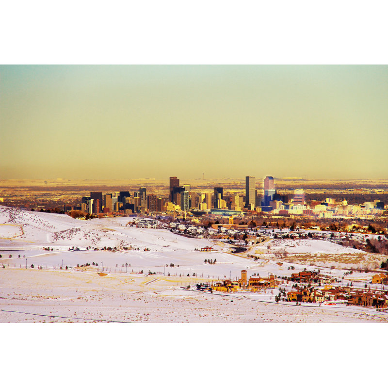 Denver Colourado Skyline by Sepidehmaleki - Wrapped Canvas Print, 30cm H x 46cm W
