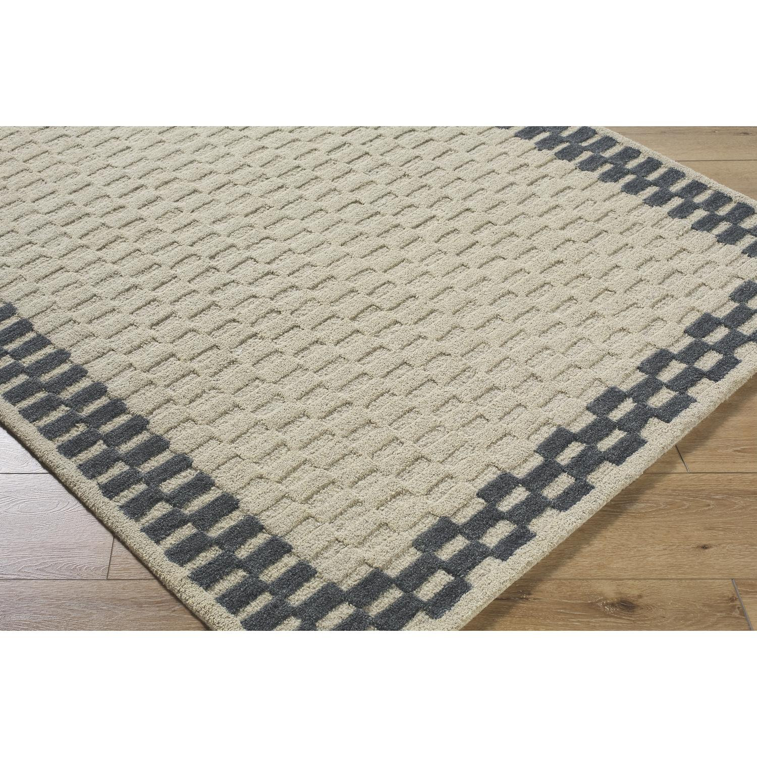 Hand-Tufted Geometric Pattern Rug, Rectangle 8' x 10'