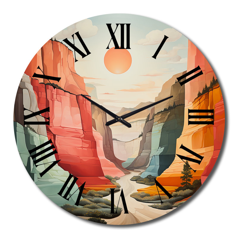 Horloge murale en métal, Très grand