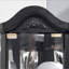 Vitrine de coin vitrée éclairée avec tablettes réglables-131288840