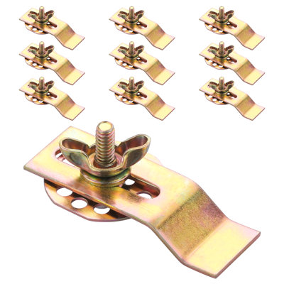 Ensemble de 10 pinces pour évier encastré, supports d'évier de qualité supérieure et ensemble de fixation d'évier