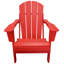 Chaise Adirondack pliable rouge 