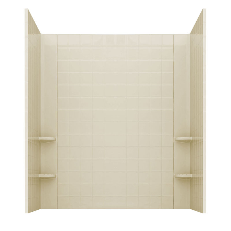 Prairie 45.8" x 24" Walk in Air Bathtub, Biscuit, Left