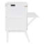 Grand lit escamotable avec ports USB et tablettes latérales amovibles, lit mural peu encombrant, blanc-129753172