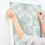 Woodbine Sage Abstract Geometric Wallpaper-1174864611