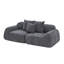 Canapé modulaire surdimensionné en velours courbé Boneless-1729656434