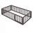 Wood Daybed Frame with Fence-591128210-591128213