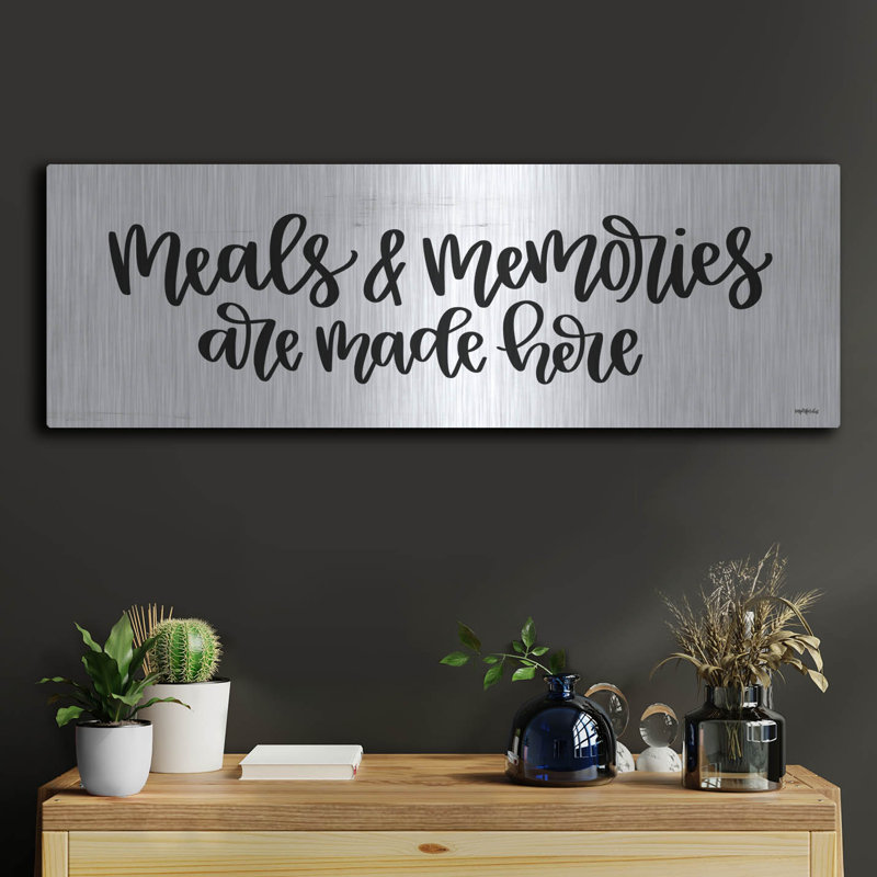 «Meals + Memories» par Imparfect Dust, H 12 po x l 36 po