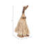 Sculpture décorative en bois de teck naturel tressé, idéale pour la cuisine - Objet décoratif moderne pour la maison et le salon - 48 cm, brun et beige