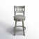 Amerah Swivel Upholstered Counter Stool with Solid Wood Frame