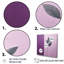Collage minimaliste de feuilles en mauve-908233760-908233775