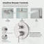 Ensemble de robinet de douche circulaire à pression équilibrée à 3 fonctions avec fixation murale, fixation au plafond et pommes de douche à main-134155064