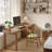 Brown Rectangular Solid Wood with 4 drawers desk-108839982