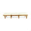 Chaise longue en bois avec coussin