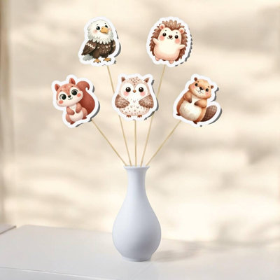 Woodland Animal Centerpieces - 5 Pcs