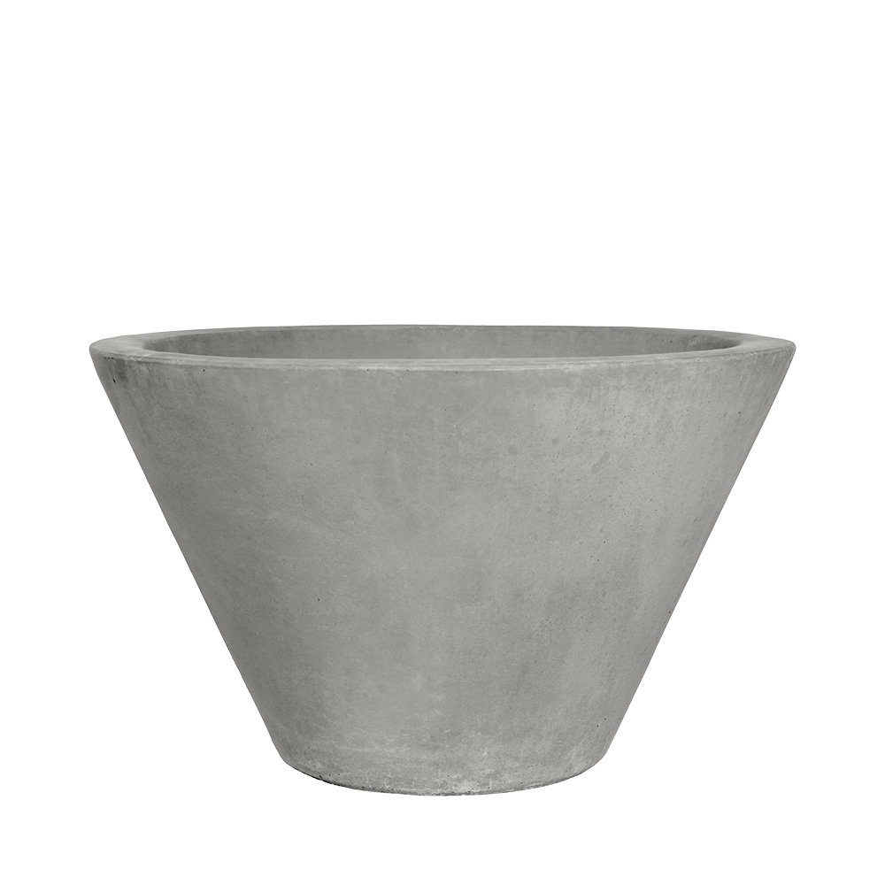 34.5 in. Strobile Planter - Natural Finish - Grey