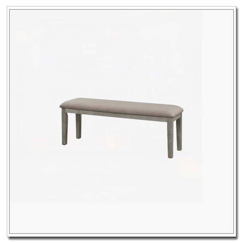 Banc de salle à manger rembourré, Gris