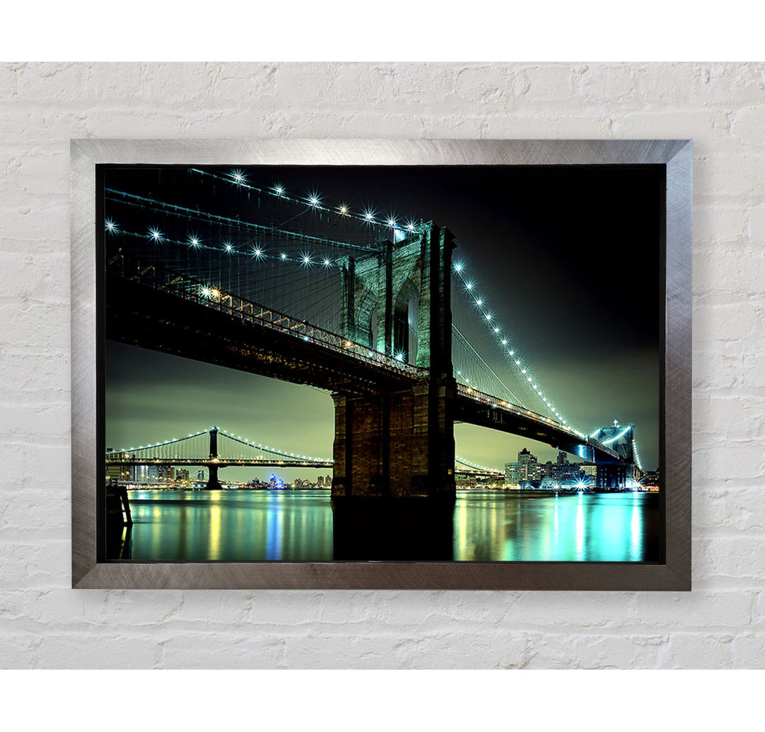 Brooklyn Bridge NYC - Einzelner Bilderrahmen Kunstdrucke