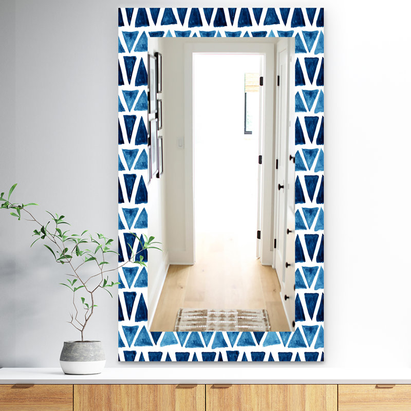 Modern Wall Mirror, 39.4" H x 29.5" W, Geometric
