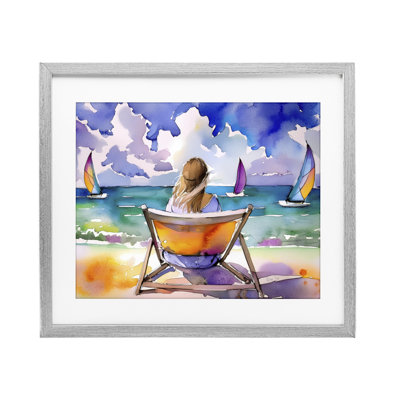 «Front Row to Paradise», reproduction sous verre encadrée, design par Shelly Craig