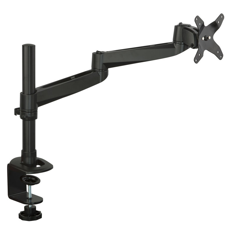 Black Metal Full Motion Desk Monitor Mount Arm