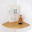 Corner Wall Shelf - Solid Wood Fan-Shaped Storage & Display-1631539510